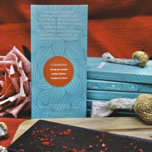 Rose & Raspberry Dark Chocolate Bar